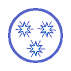 Drei Sterne im Kreis, das Markenzeichen der Tiedruckerei Gruner & Sohn in Itzehoe