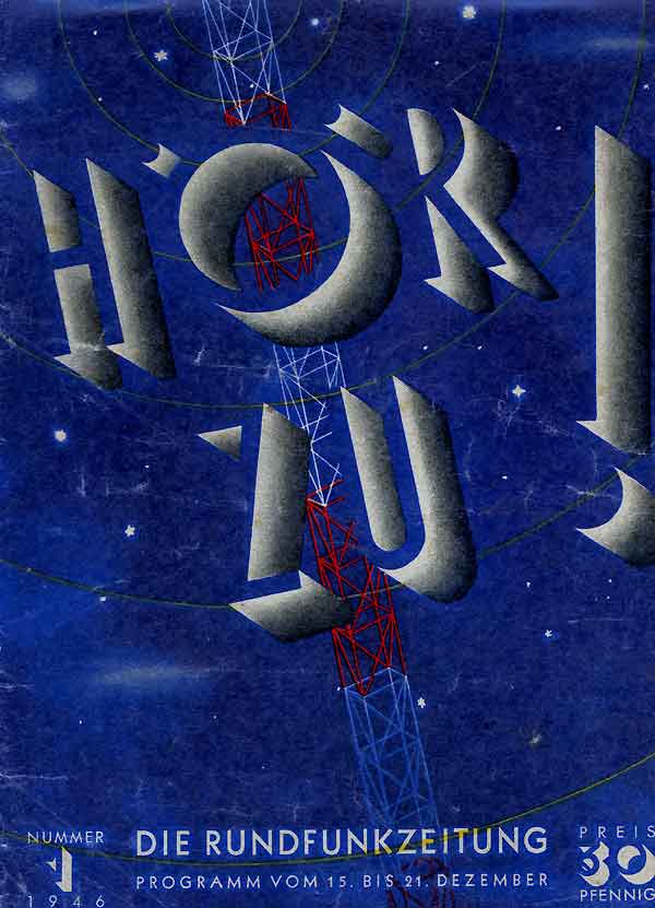 Titelseite der ersten Hör zu 1946